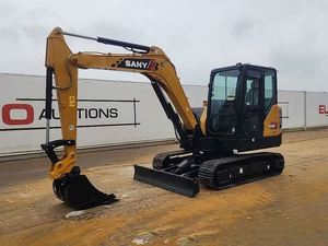 Excavatrice sur chenilles SY55U neuve en parfait état, 5 tonnes, avec moteur et pompe de boîte de vitesses haute performance pour l'agriculture domestique - Product Image 2