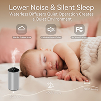 Diffuseur d'arômes portable pour voiture, diffuseur d'huiles essentielles pures, diffuseur d'arômes sans eau, sans fil, en métal
