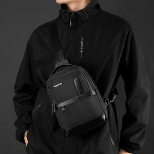 Bolso de Pecho para Hombre We Poe Wr, Gran Capacidad, Nylon, Bandolera para Uso Diario, Primavera 2025, Azul Oscuro, Color Sólido - Product Image 4