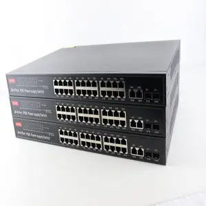 Fabricante fornecedor China Porta de suporte Vlan barata Ethernet de 2,5 Gigabit Poe Switch 24 portas gerenciado