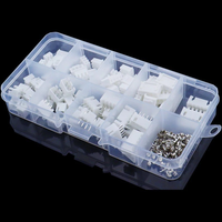 Kit de conectores XH2.54mm de 230 piezas - Terminales de cable estilo JST de 2P/3P/4P/5P con carcasa aislada (codificados por colores)