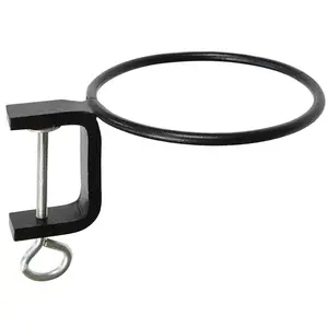 6''Clamp metal flower pots ring wall bracket plant stand holder planting support hanger indoor garden mount sturdy round hanging