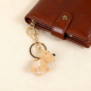 Handgefertigtes Set gehäkelter Welpen-Schlüsselanhänger, entzückende mehrfarbige Accessoires in Hundeform, stilvolle Taschenanhänger für Hundeliebhaber, personalisiertes Geschenk - Product Image 2