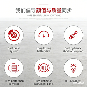 Motocicletta Elettrica Zhanshen Direttamente dalla Fabbrica 60v72v - E-Moped / E-Motocicletta Biposto per Pendolari Adulti (Uomini e Donne) con Batteria - Product Image 4