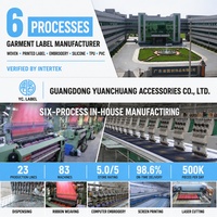 Étiquette en tissu lavable, toucher doux, durable, pour uniformes d'entreprise, collections de marques de fabricants