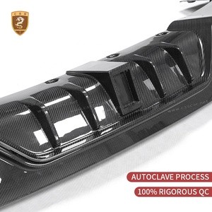 Diffuseur arrière en fibre de carbone sèche style MSY pour <span class=keywords><strong>Land</strong></span> Rover Range Rover Sport SV L461, lèvre inférieure de pare-chocs arrière, pièces de tuning - Product Image 4