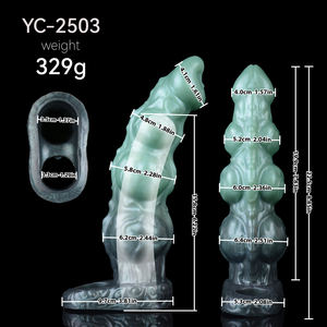 YC-2503 Precio de Fábrica Funda de Silicona Reutilizable con Diseño de Dragón, Extensor de Pene, Funda para Clítoris, Condón Masculino - Product Image 4