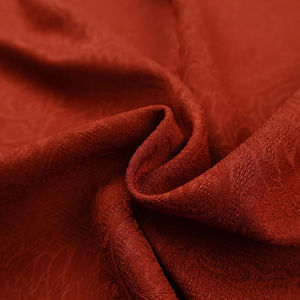 Museo del Palacio Seda <span class=keywords><strong>de</strong></span> imitación roja Hilo <span class=keywords><strong>de</strong></span> nube fragante Flor Rosa Patrón oscuro Tela Jacquard Tela antigua Hanfu Qipao - Product Image 1
