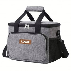 Sac isotherme personnalisé avec logo, grand format, sac à bandoulière souple, sac de pique-nique, boîte à vin, sac de livraison de nourriture - Product Image 1