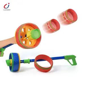 Arma de disco espaço para pet, arma de treinamento de cachorro, movimento interativo, anel de espuma, brinquedo voador