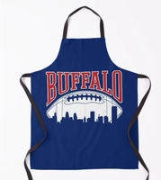 Nouvel tablier Buffalo City NY, cadeau pour les fans de football américain, tablier rouge et bleu, fierté de Philadelphie et de Buffalo, merchandising personnalisé