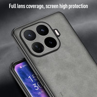 Funda de Lujo Retro con Aspecto de Piel de Oveja y PU para Xiaomi 17T Pro 15T 17 Pro Max 14T, Carcasa Trasera Mate Antigolpes