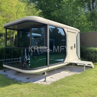 Capsule spatiale double insonorisée pour chambre à coucher, maison conteneur contemporaine, étanche, modèle Etong