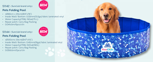 Piscina Plegable para Mascotas Jilong 51142 y 51144 <span class=keywords><strong>Sunclub</strong></span>, 80 cm x 20 cm/120 cm x 30 cm - Product Image 5