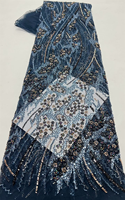 Dentelle en filet 3D de luxe NI.AI, perlée et colorée, pour robes de mariée africaines Asoebi, robes de soirée et de cérémonie