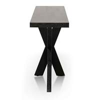 Table de console latérale moderne en bois de chêne noir Mid ier, couloir, console fine et latérale