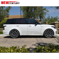 Pour Land Rover Range Rover 2013-2017, pare-chocs avant et arrière modifiés style Lumma, calandre large