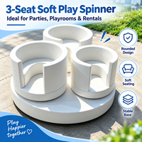 Manège balançoire carrousel tasse à thé souple pour enfants, équipement de jeu intérieur/extérieur pour la location événementielle