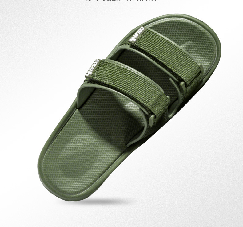 Summer Fashion Men Slipper Fashion Slip On Platform Flat Slides Casual Thick Sole Beach Sandals