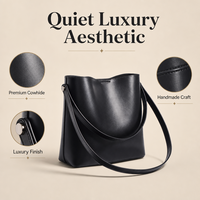 Sac à main de luxe en cuir Swift pour femme, sac seau classique avec pochette intérieure, élégant sac à main pour femme, fournisseur ODM
