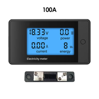 20A/50A/100A/200A compteur numérique DC8-100V voltmètre ampèremètre LCD 4-en-1 tension cc courant puissance détecteur d'énergie Amperimetro Shunt