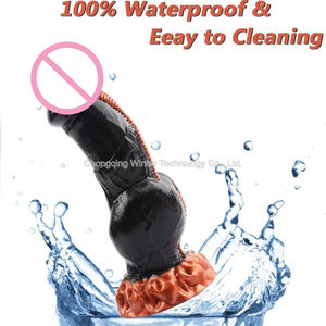 Lobo/perro <span class=keywords><strong>Animal</strong></span> tentáculo Anal consolador suave nudo grueso Butt Plug fuerte ventosa masajeador de próstata masturbación juguetes sexuales para adultos - Product Image 3