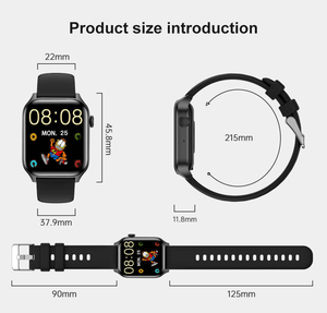 Smartwatch HD T12 <span class=keywords><strong>PRO</strong></span> IP68 Impermeabile, Tracker Fitness per Sport all'Aperto, Monitoraggio della Frequenza Cardiaca e della Salute Quotidiana - Product Image 2