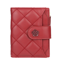 Baellerry Dompet Wanita Kulit Pu, Dompet Wanita Kulit Pu Ritsleting Multifungsi dengan Tempat Uang
