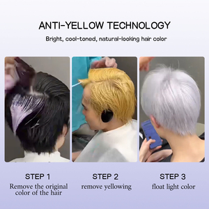 Poudre décolorante capillaire bio sans poussière, 9 niveaux de décoloration, anti-jaunissement, usage professionnel en salon, cheveux blonds, marque privée, échantillons gratuits - Product Image 2