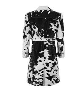 Manteau pour femme en cuir Nappa noir souple 100% véritable, nouvelle saison, avec accessoires haut de gamme, marque privée OEM/ODM, style moderne et minimaliste - Product Image 4