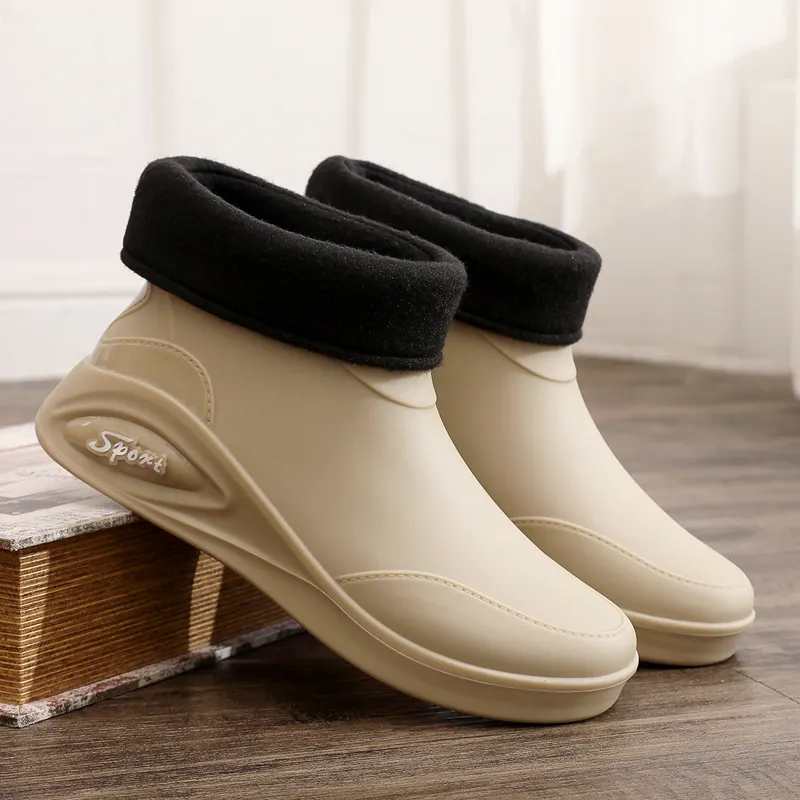 Cálidos zapatos de chef de invierno Zuecos de hospital Zapatos de cocina para hombres