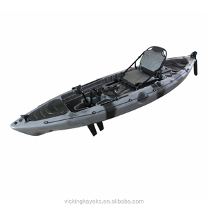 Kayak de pesca sentado en la parte superior para una persona de un solo asiento, bote de Kayak de pesca a la venta con pedal de 10,5 pies PE certificado CE Canoa VK - Product Image 5