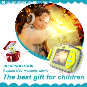 Moxtop Chargeable Children Birthday Toy Gift Digital Photo Video Camera Cute Cartoon 2.0 Inch Photo Kids Instant Camera