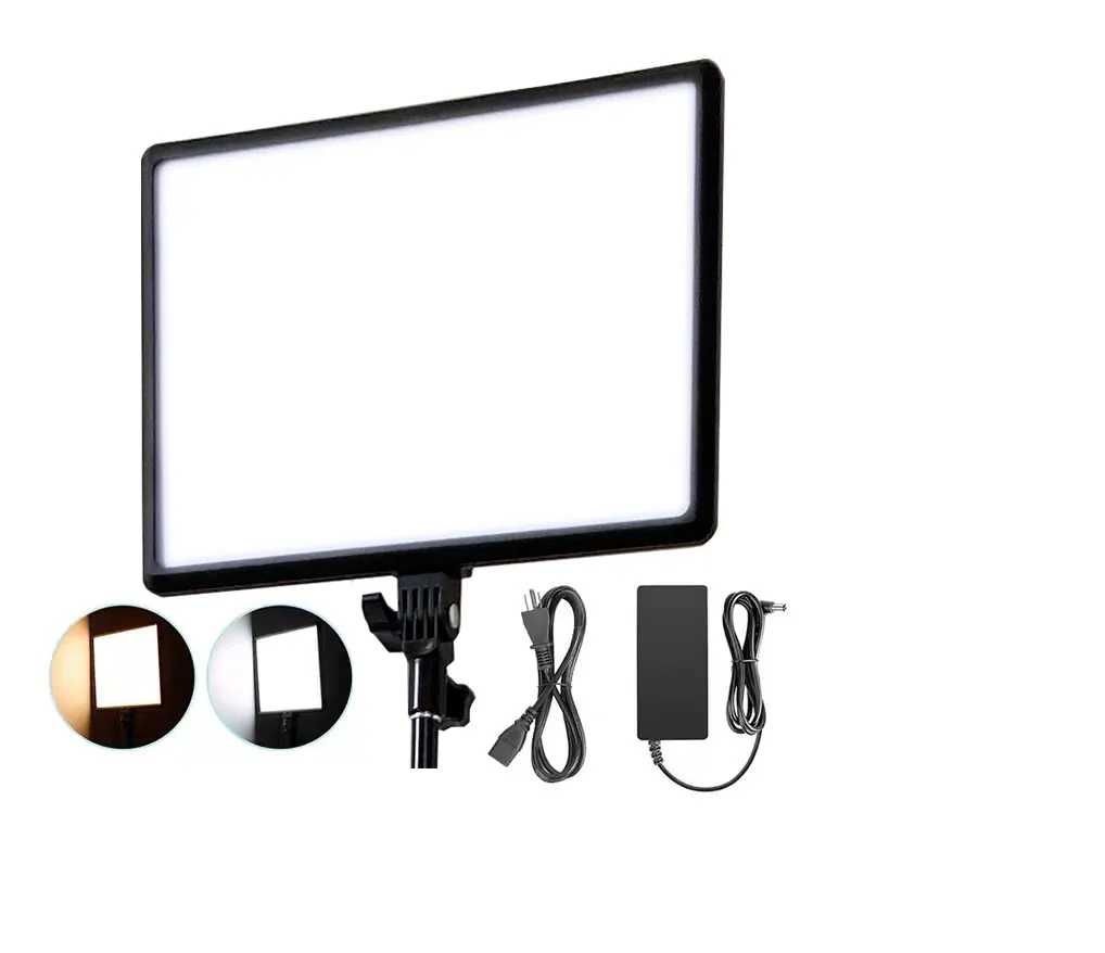 Dimmable LED Video Light Flat-panel Fill Lamp With Remote Control Photography LED Lighting Panel For Live Streaming Photo Studio