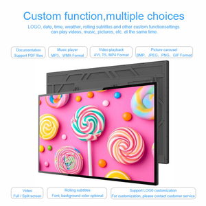 Lecteur vidéo 65 pouces 75 pouces, 20 points, Android Windows, kiosque publicitaire avec verre trempé de 4 mm pour centre commercial - Product Image 4