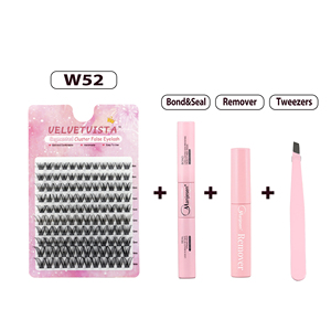 Cacao Mocha Rich DIY Cluster Eyelash 53D L Curl 9-14mm Warm <strong>Chocolate</strong> Toned Deep <strong>Brown</strong> Lash Friendly Autumn Bakery Brunch - Product Image 3