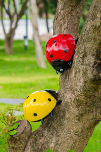 Decoración de mariquita milagrosa, decoración de parque temático, esculturas de mariquita de fibra de vidrio, esculturas de dinosaurios impermeables, adorno de dinosaurio - Product Image 4