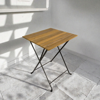 Table basse en métal durable, design contemporain, aspect antique, pliable, pour salon et bureau – Meilleure vente