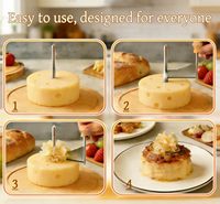 Rouleau à fromage professionnel en bois avec dôme en acrylique transparent et trancheuse rotative en acier inoxydable pour la préparation du fromage, du chocolat et du beurre
