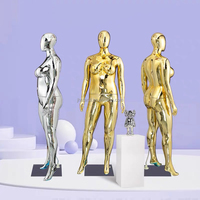 Venta al por mayor Europa América talla grande plástico mujer Maniquí cuerpo completo oro plata blanco negro fibra de vidrio grasa mujer maniquí