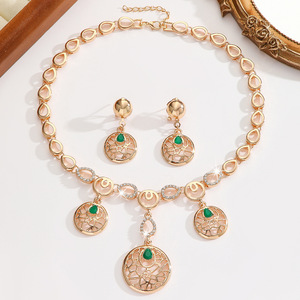 Conjunto de Joyería Bohemia de Aleación de Alta Calidad, Collar y Pendientes de Dos Piezas, Decoraciones de Moda Transfronterizas de Gran Venta - Product Image 2