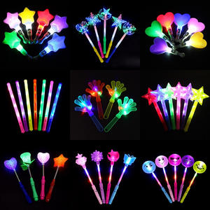 Đèn led cầm tay sẵn kho, dùng cho concert, tiệc tùng, que phát sáng nhấp nháy, que phát sáng hình sao, hình trái tim, đồ chơi phép thuật, bán buôn - Product Image 1
