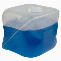Seau en plastique blanc carré XULI 10L 20L, bonne étanchéité, sans fuite, pliable, sans poignée, qualité alimentaire, eau en boîte
