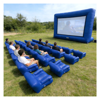 Canapé gonflable portable pour cinéma en plein air, fauteuil gonflable léger pour fêtes dans la cour et camping