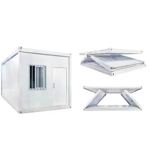 Conteneur en acier moderne de 40 pieds, transformé en <span class=keywords><strong>garage</strong></span>, bureau pliable, chambre, espace commercial, sous-sol, salle à manger, respirant, et adaptable en conteneur maritime de 20 pieds - Product Image 2