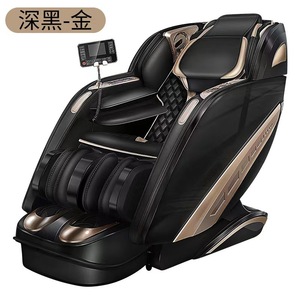 Massage Chair Full Body SL Guide Rail 4D Robotic Arm <b>Zero</b> Gravity Home Use Blue Black Color 31-60 Airbags Plug In - Product Image 2