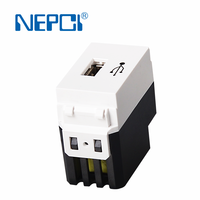 Module de charge d'alimentation USB + type C 100-240V PD/QC 18W, prise de couverture de panneau de façade de montage mural XJY-USB-A50B