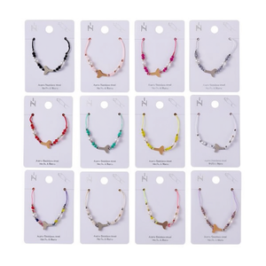 Pulsera de Acero Inoxidable con Cuentas, Imitación de Perla, Cristal, Estrella, Estilo Bohemia, Unisex, Juego de 12 Piezas, Regalo, Joyería - Product Image 2