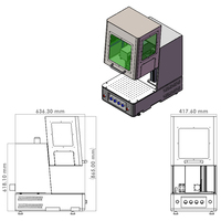 Nouvelle machine de marquage laser à fibre 2D 2.5D de bureau fermée Mavenlaser avec contrôle CNC Bjjcz pour la découpe de bijoux en or, argent et métal DXF