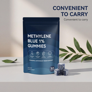 Gomitas Antioxidantes Sin Gluten con Azul de Metileno de 5 mg, Marca Privada OEM, Empaque Personalizado, para Energía, Memoria, Concentración y Cerebro en Adultos - Product Image 3